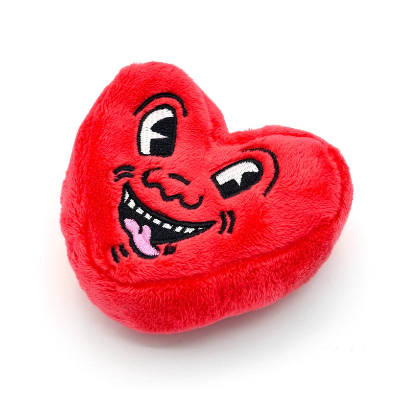 Pop Shop Keith Haring Plush Bag Charm "Heart with Face"