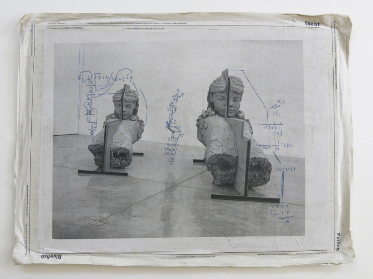Mark Manders, "Man-size Calculation Casting Shadow", 2017