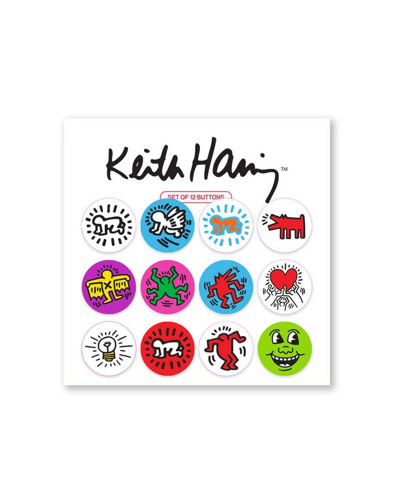 Keith Haring 12 Button Set
