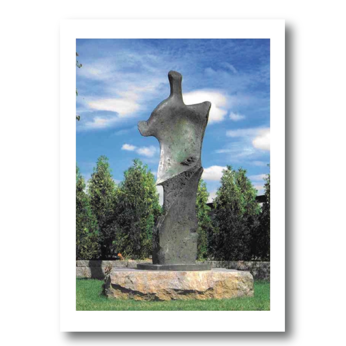 Henry Moore Standing Figure: Knife Edge Postcard