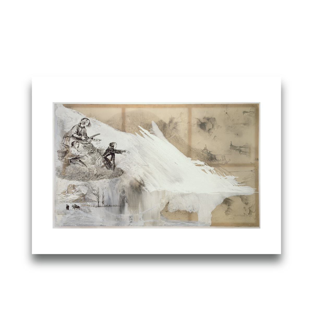 Sigmar Polke Mrs. Autumn and Her Two Daughters Notecard