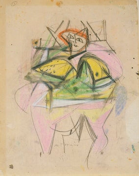 Willem de Kooning Woman Notecard