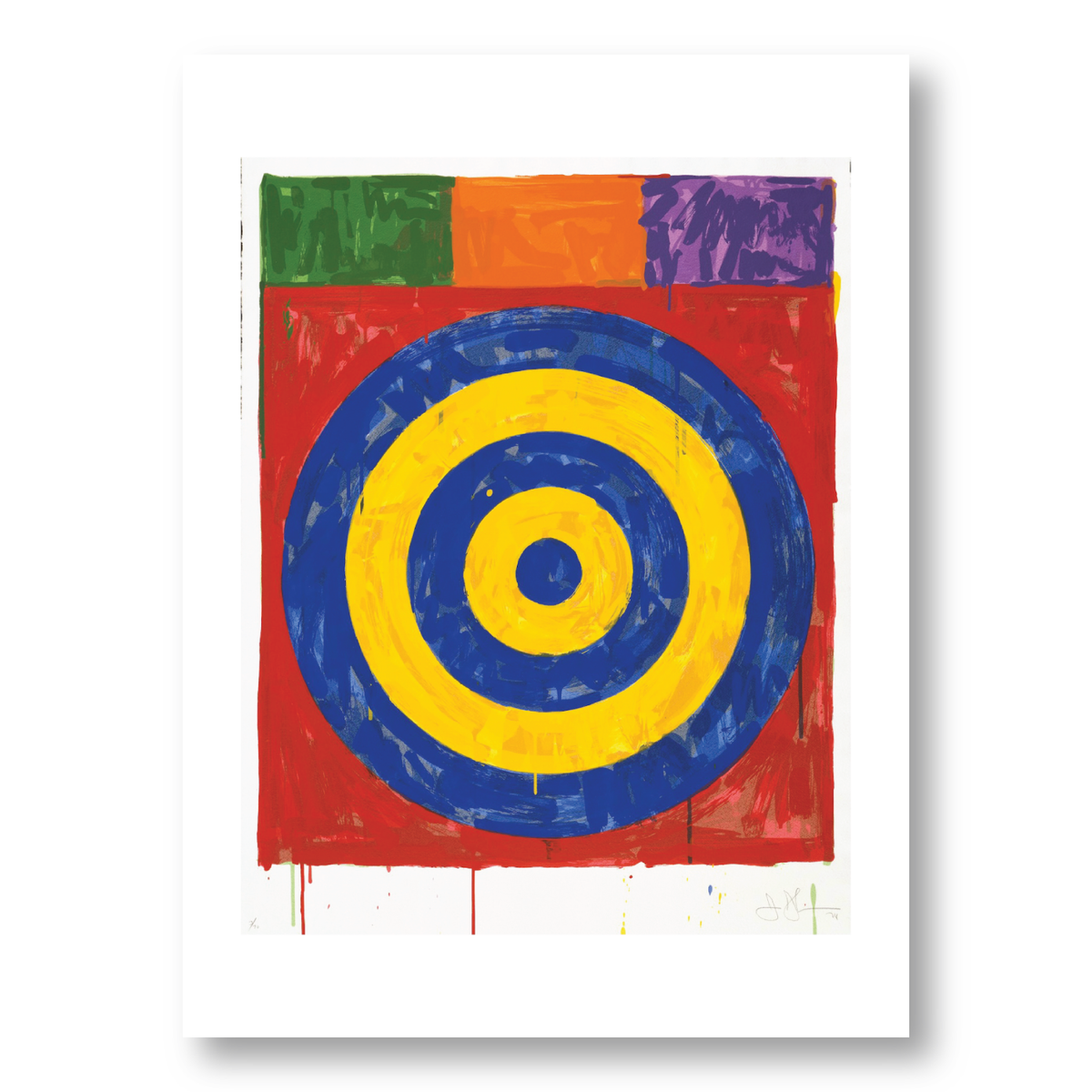 Jasper Johns Target Postcard