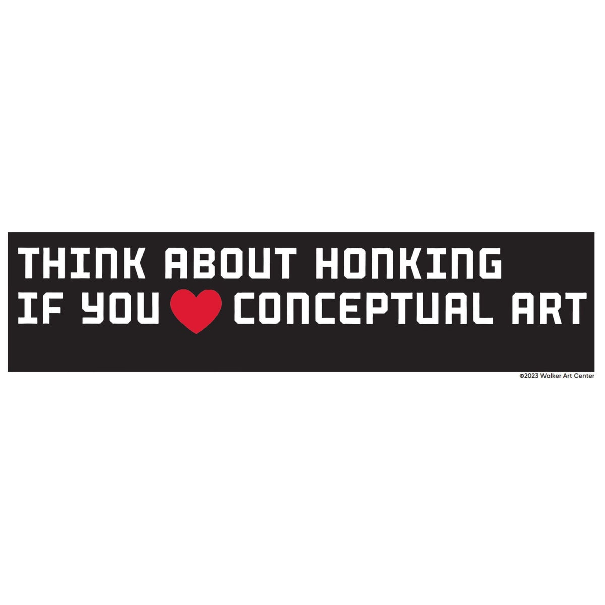 Conceptual Art Bumper Sticker