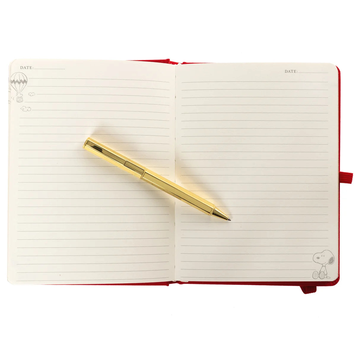 Peanuts Fabric-Bound Journal with Pen