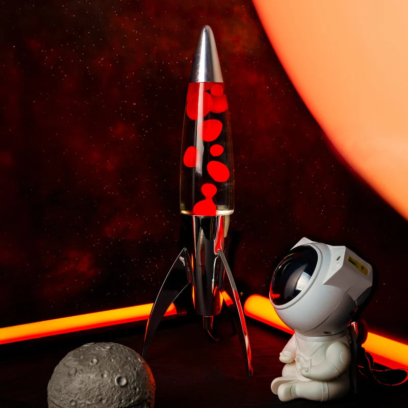 Rocket Lava Lamp - Red