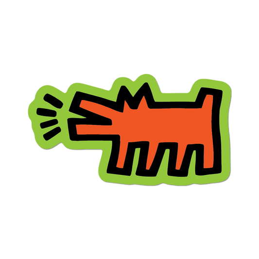Keith Haring Barking Pop Shop Dog Sticker