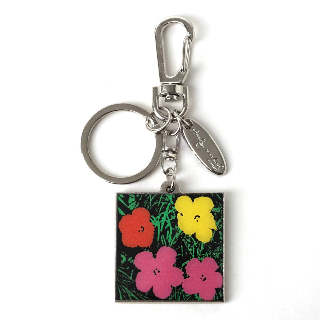 Andy Warhol Metal Flowers Keyclip