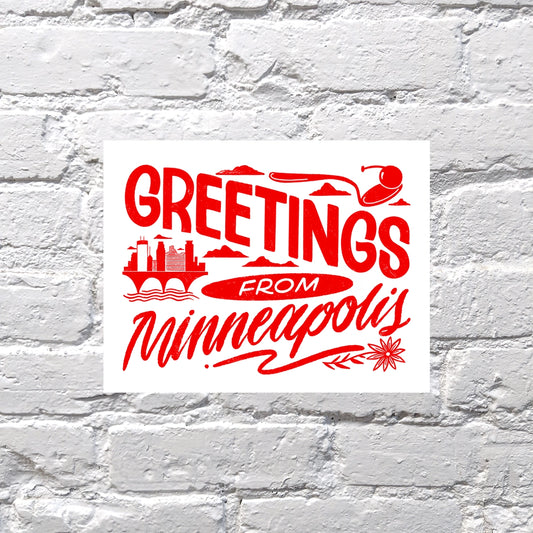 Greetings from Minneapolis Postcard