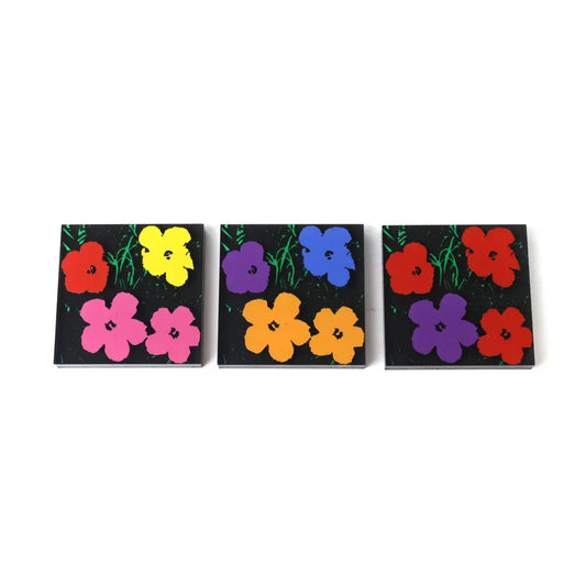 Andy Warhol Flowers Acrylic Magnet Set