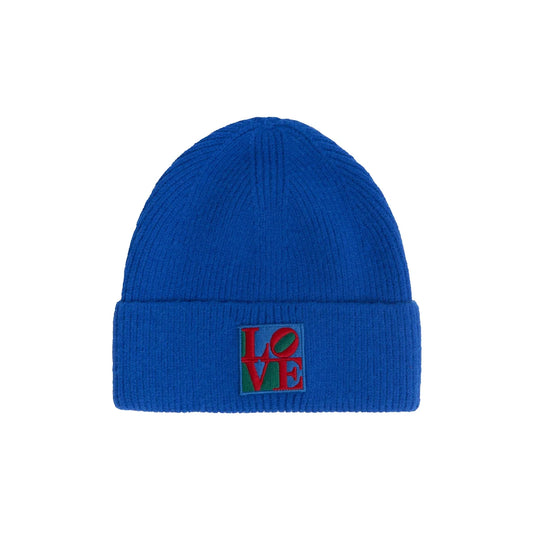 Robert Indiana LOVE Patch Knit Beanie
