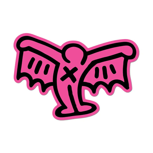 Keith Haring Pink Devil Sticker