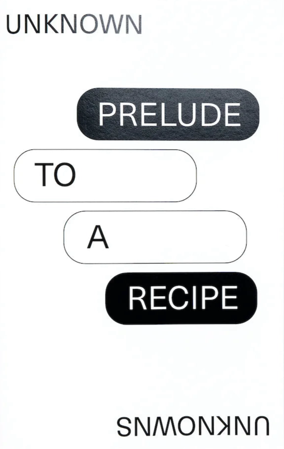 Prelude To A Recipe