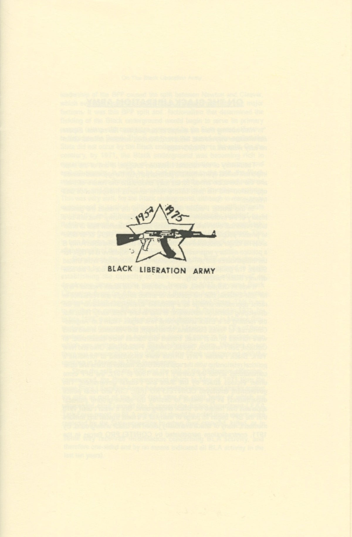 The Black Liberation Army
