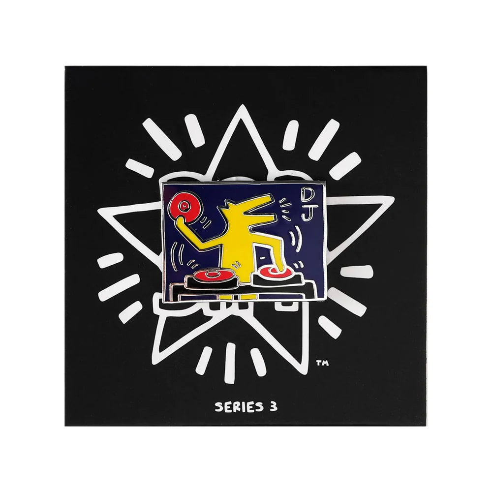 Keith Haring DJ Dog Pin