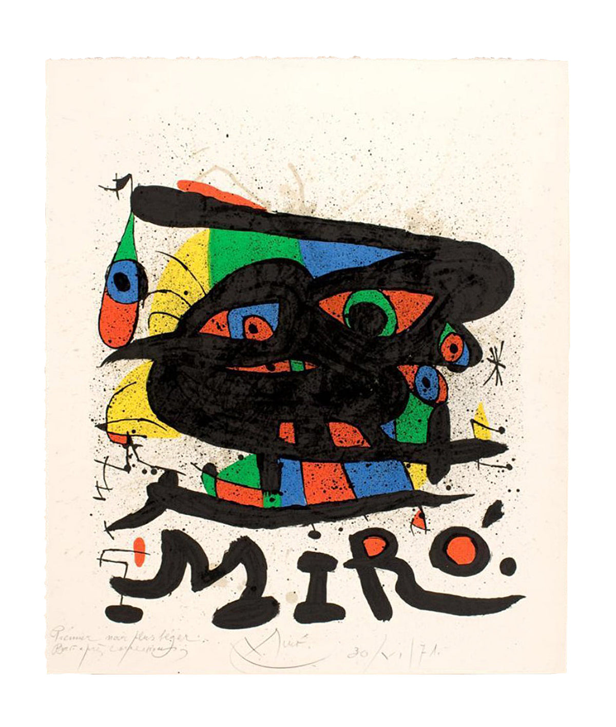 Joan Miró, “Untitled”, 1971