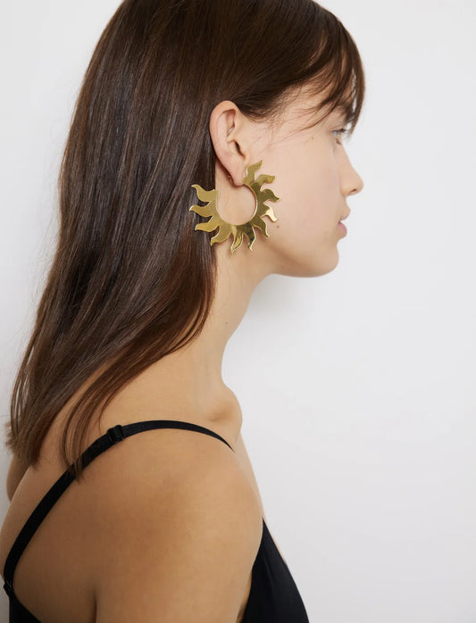 Soleil Hoop Earrings