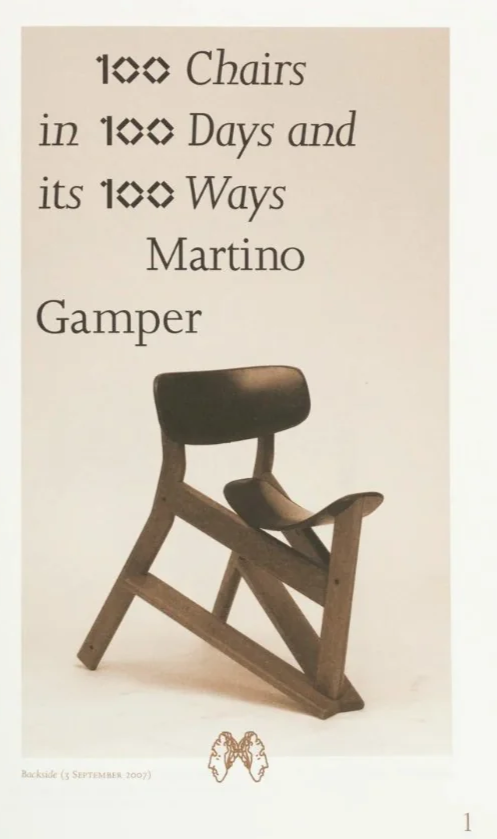 100 Chairs in 100 Days and its 100 Days