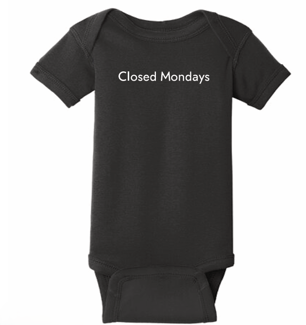 Closed Mondays Onesie