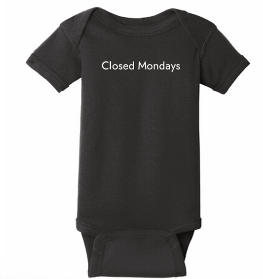 Closed Mondays Onesie