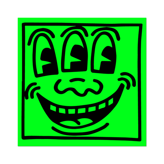 Three-Eyed Face Sticker