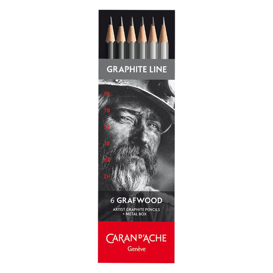 Box of 6 Graphite Pencils (6 Hardness Degrees) Graphite Line
