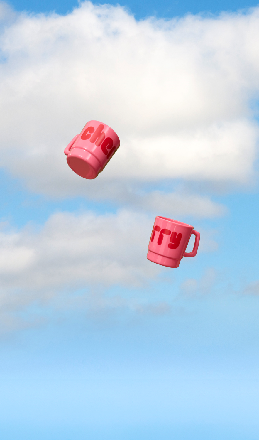 Spoon & Cherry Mug Set