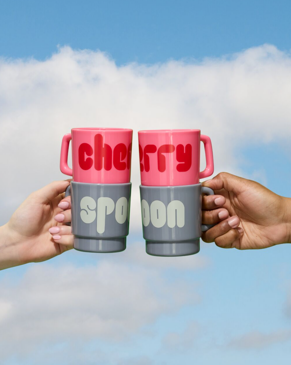 Spoon & Cherry Mug Set