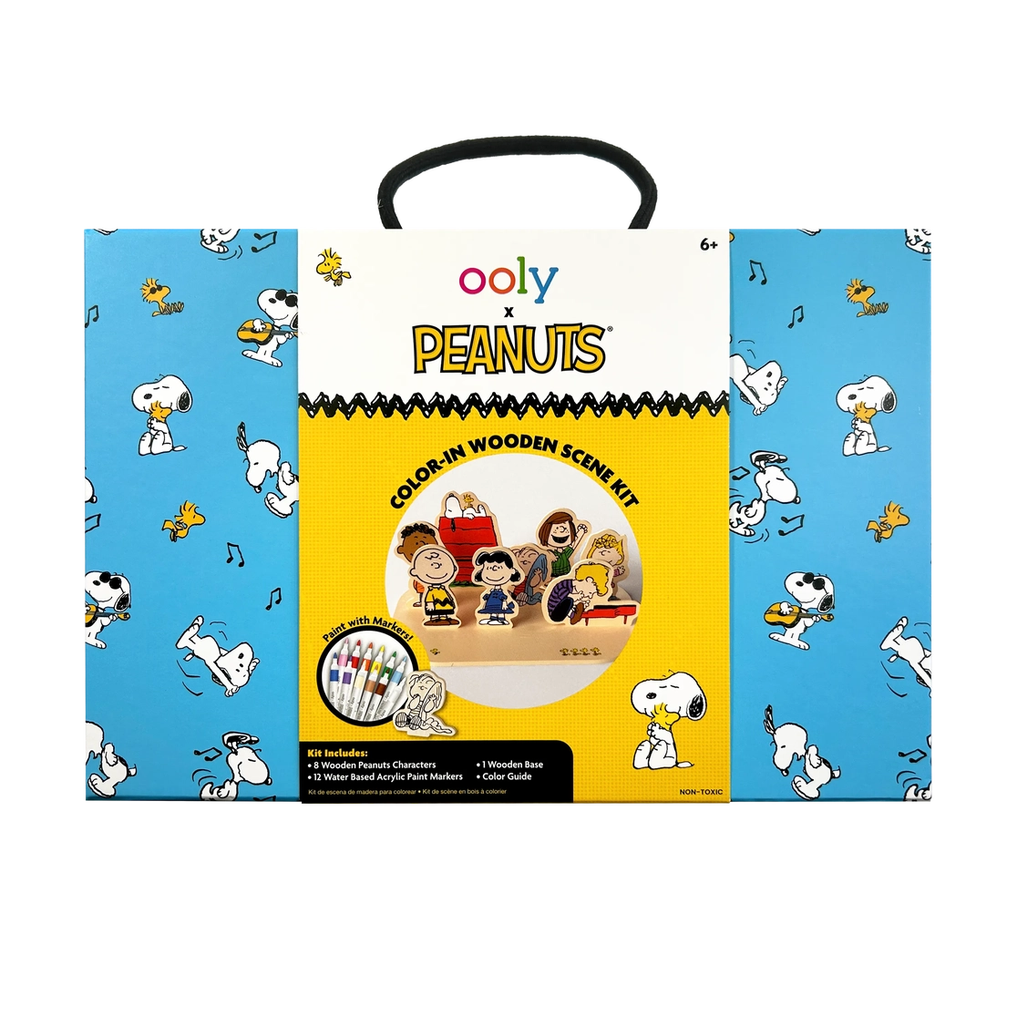 OOLY X Peanuts: Color-in' Wooden Scene Kit