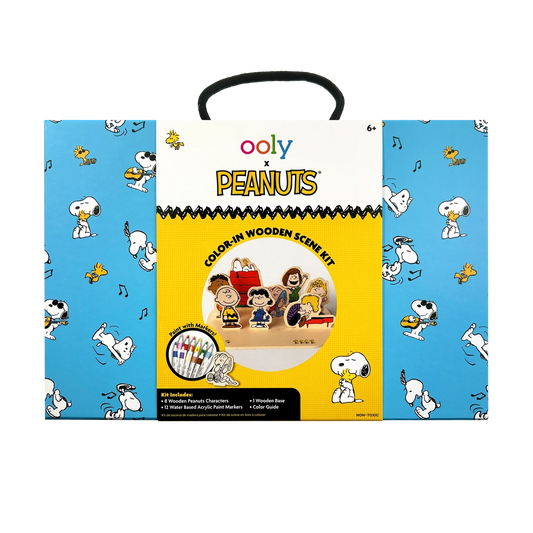 OOLY X Peanuts: Color-in' Wooden Scene Kit