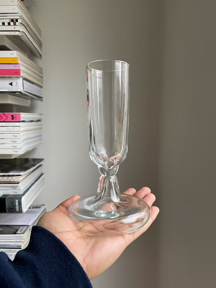 Chunky Champagne Glass