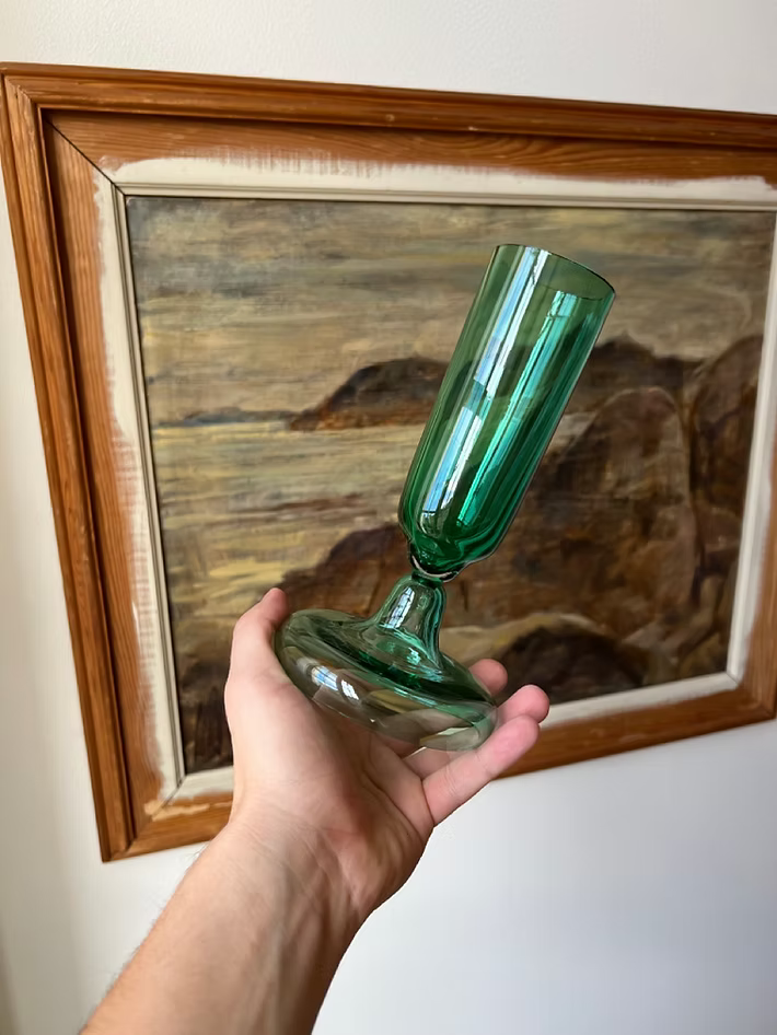 Chunky Champagne Glass