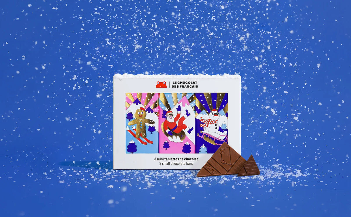 Christmas Gift Box Of: 3 Mini Chocolate Bars