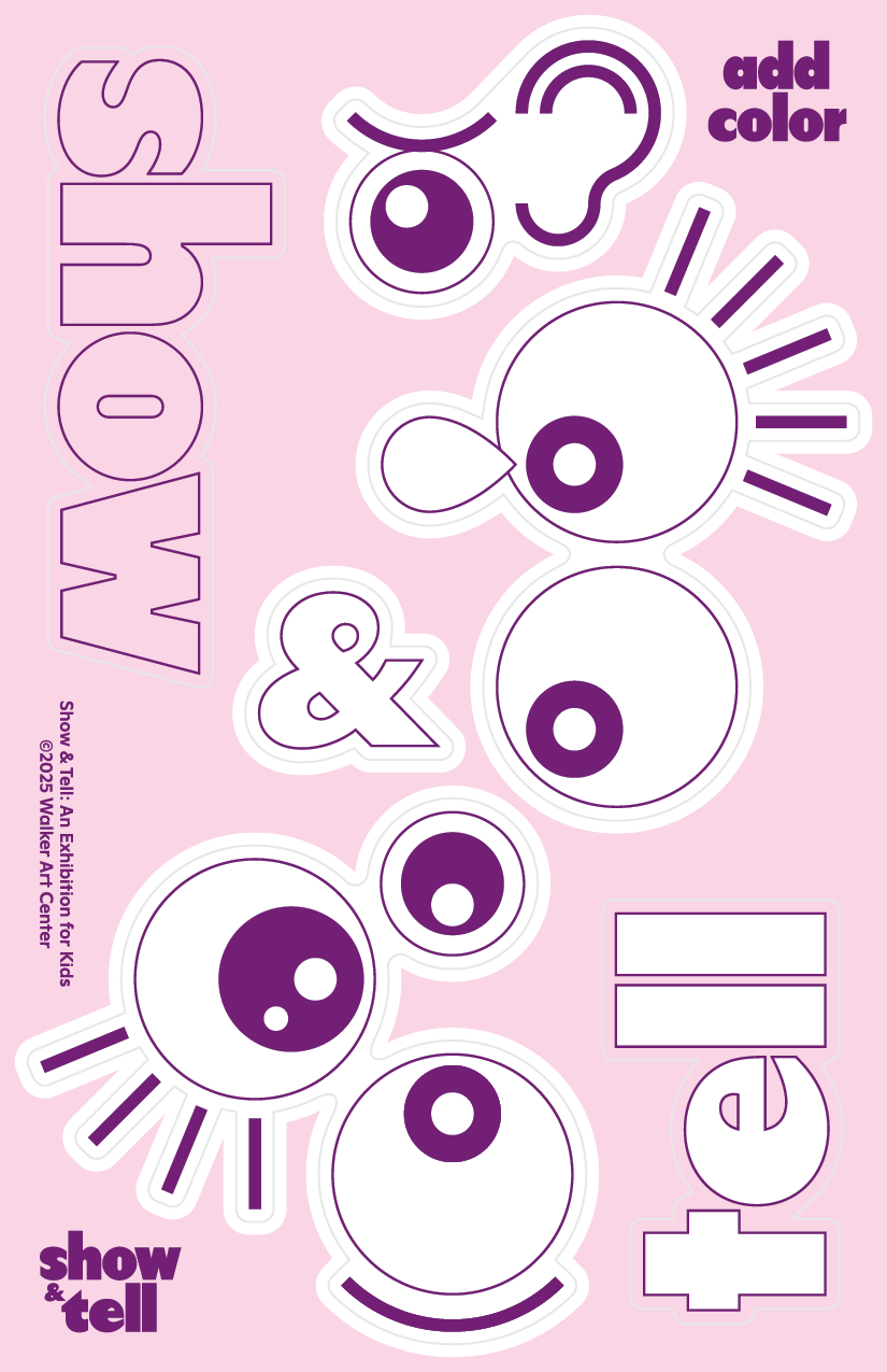 Show & Tell Die Cut Sticker Sheet