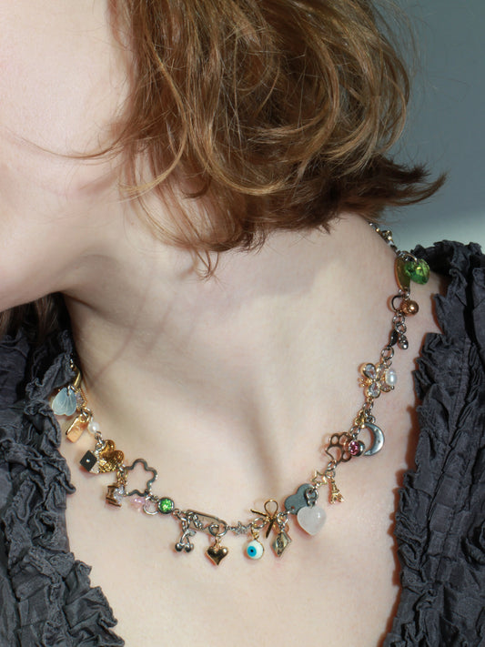 Wispy Charm Necklace