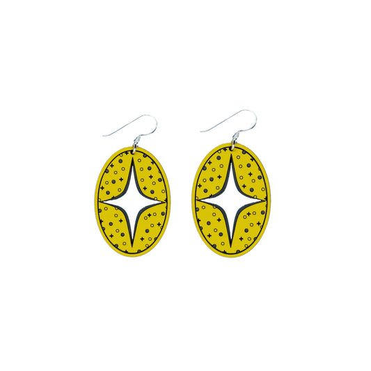Wičhahpi Earrings by Četáŋ Ská
