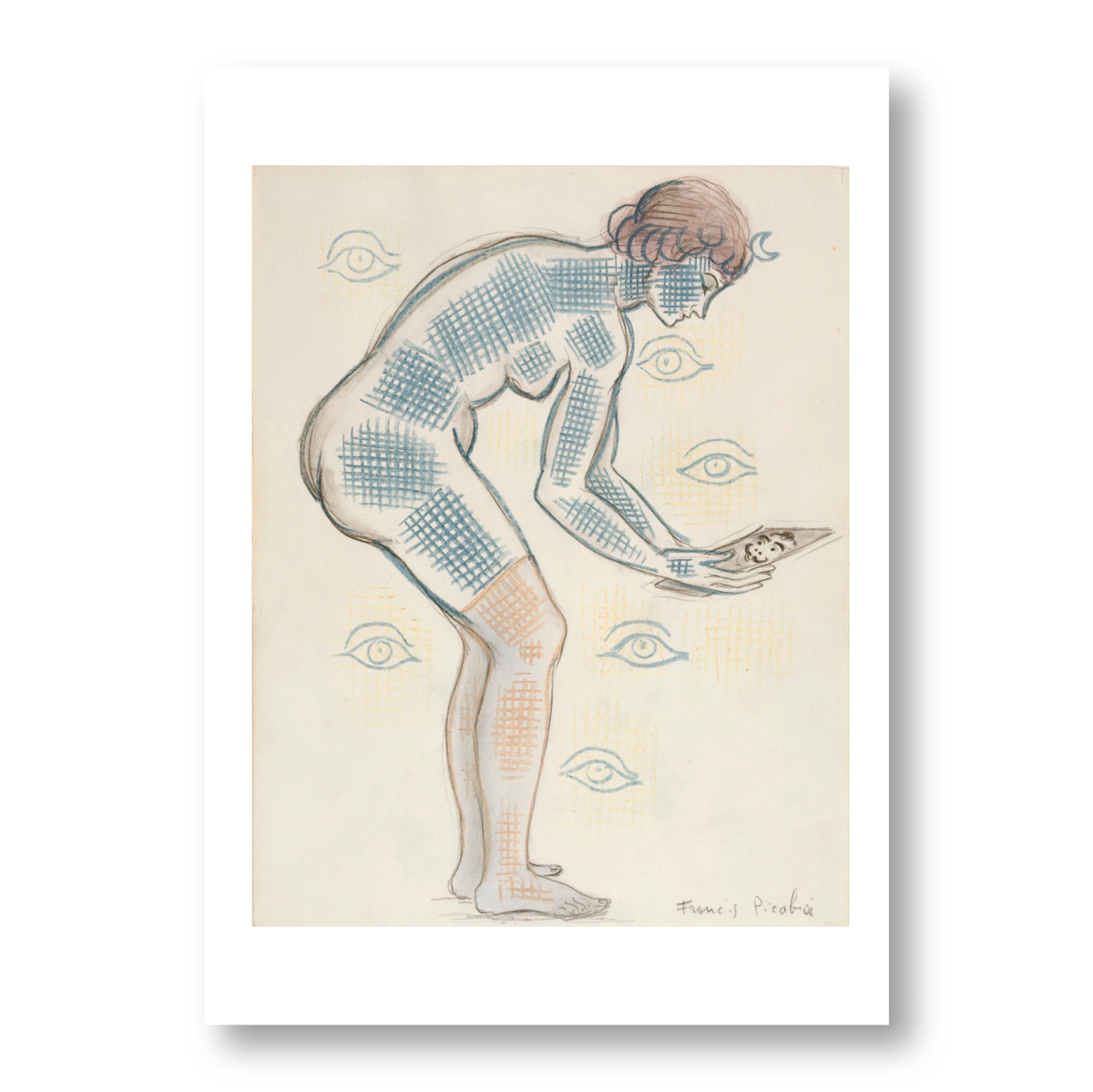 Francis Picabia Woman Looking at a Photograph Notecard