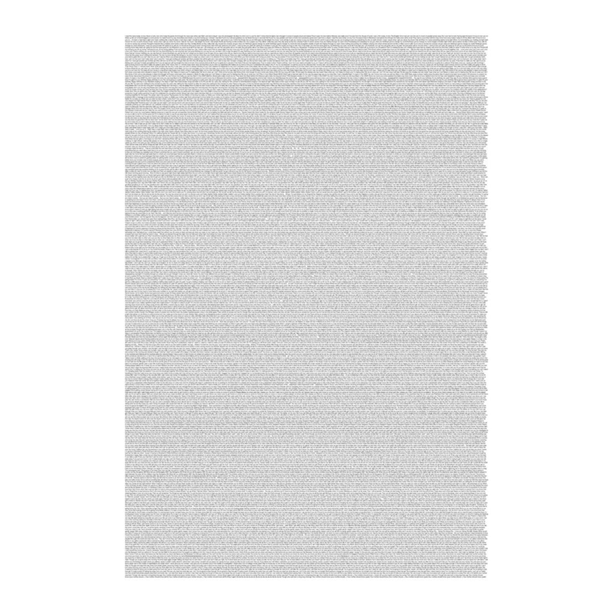 Daniel Eatock, "Beatles Lyrics (in alphabetical order by song title)" Print, 2011