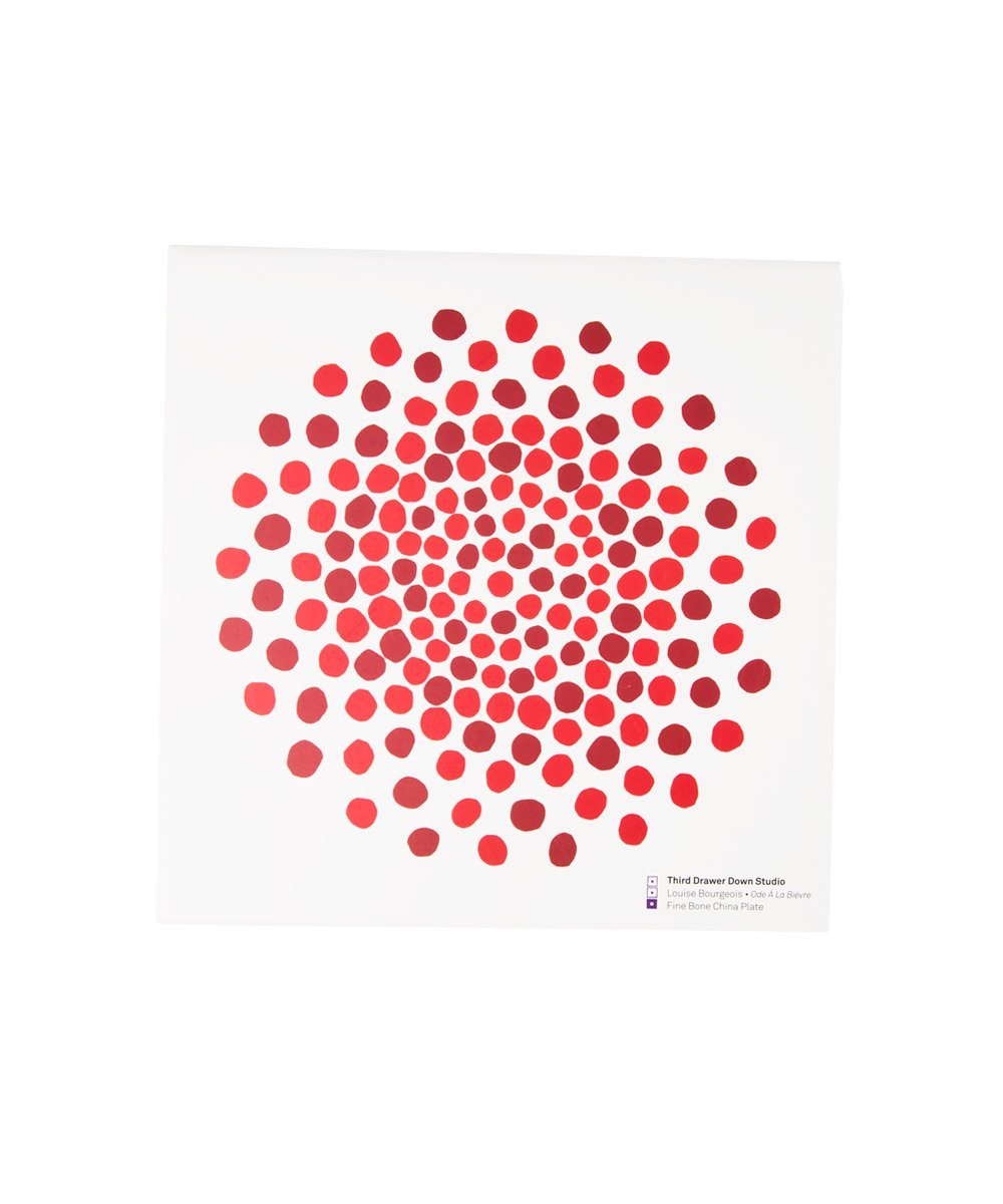 Louise Bourgeois Red Dots Bone China Plate